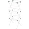 mDesign Tall Metal Foldable Laundry Clothes Drying Rack Stand